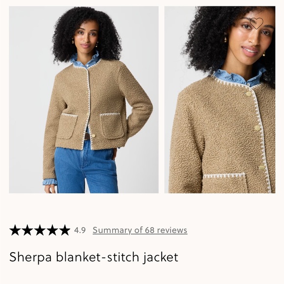 J. Crew Jackets & Blazers - J. Crew Women's Sherpa Tan Teddy Jacket